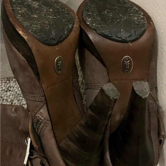 Frye Harlow Moto Leather Boots Size 6 - Picture 11 of 13